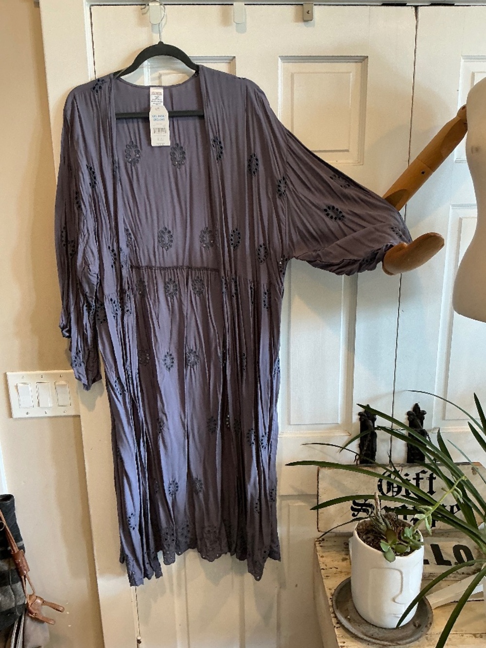 Eyelet kimono new with tags!